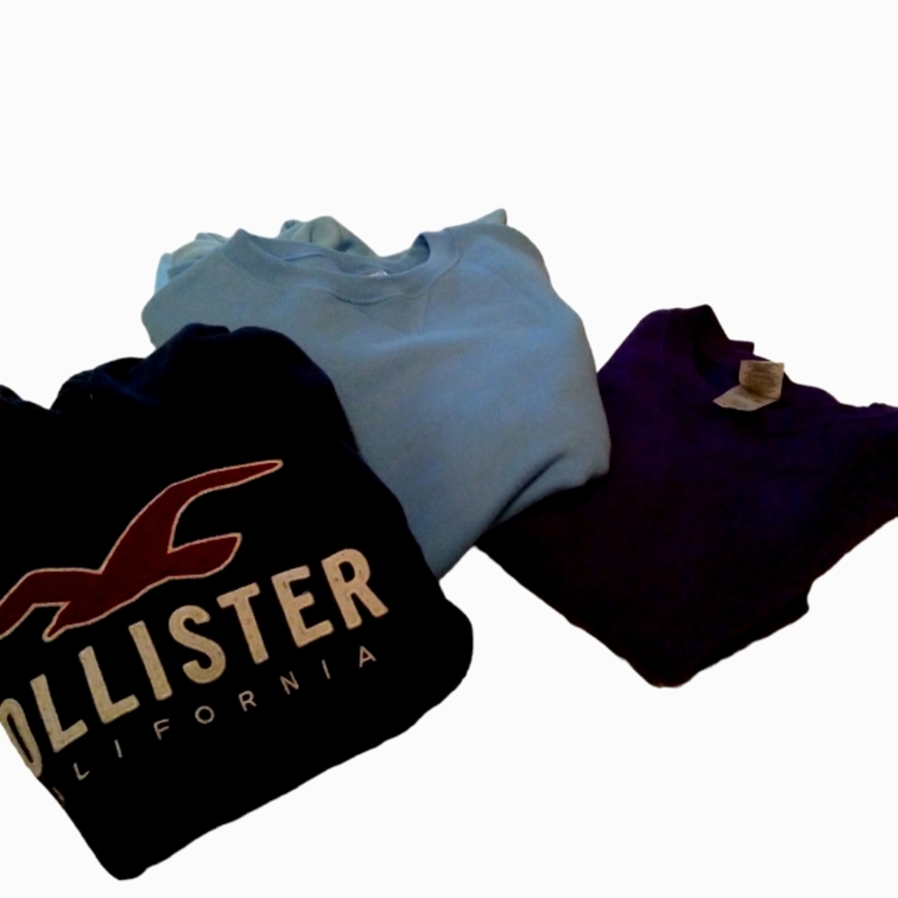 Hollister Hoodie, Crew neck Sweatshirts Bundle